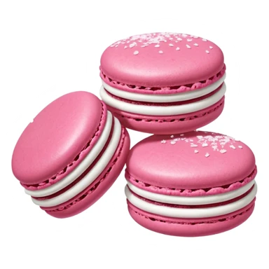 Macarons gâteaux framboise sticker