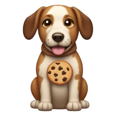 dog in a cookie costume sticker