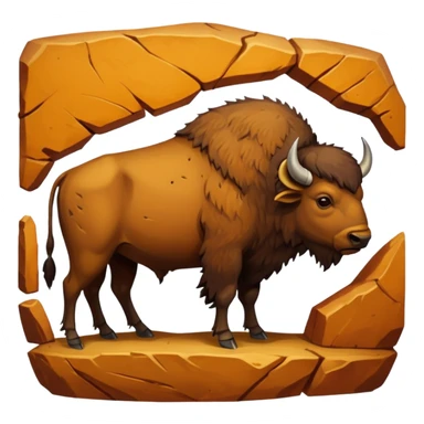 caveman art sticker