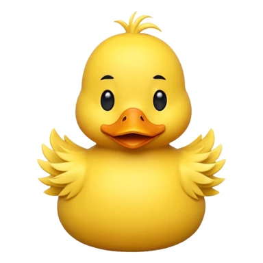 Animals: Duck in 3D Emoji sticker