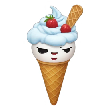 Cate ate an ice cream  sticker