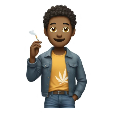 Cali dude smoking sticker