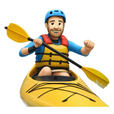 multisport kayak with person paddling  sticker