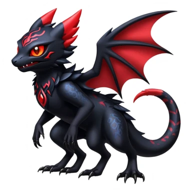 Shiny Epic Badass Gothic Noibat-Salandit-Litten-Hybrid sticker