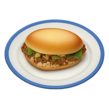 cuban food on plate  sticker