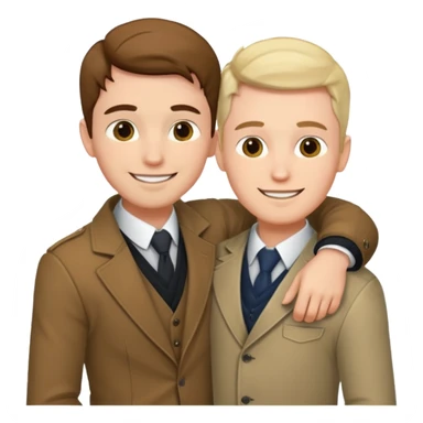 Boyfriend looks great. I'm white and I'm a man. We are gay couple sticker