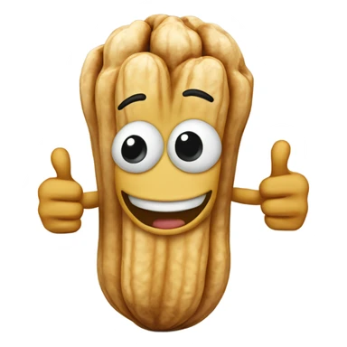 a peanut giving a thumbs up sticker