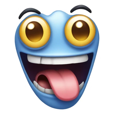 freaky licking and drooling emoji sticker