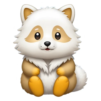 Ein Re das in einem Wald ist und es Schneit sticker