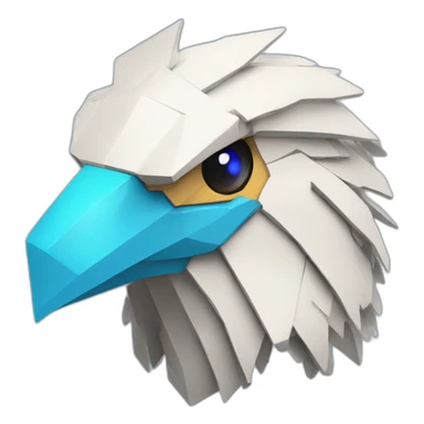 Minecraft Articuno Cyberpunk Head sticker