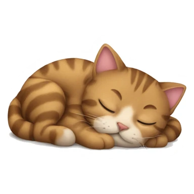 tabby cat sleeping on a teddy bear sticker