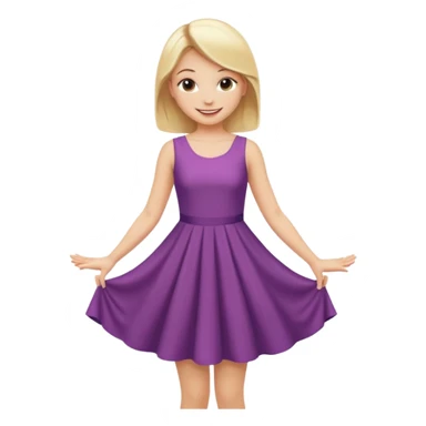 blonde girl in a graceful pose posing for the camera sticker