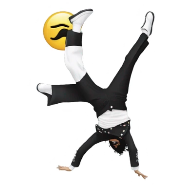 Michael Jackson doing a backflip sticker