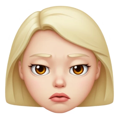 I want an emoji that’s pouting  sticker