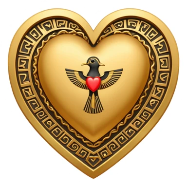 
heart and Egypt sticker