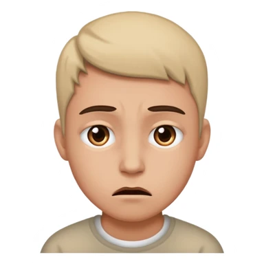 intense emotion or adoration, possibly a combination of sadness and overwhelming affection. sticker