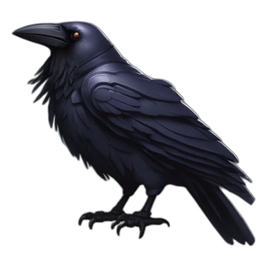 raven guard 40k beak sticker