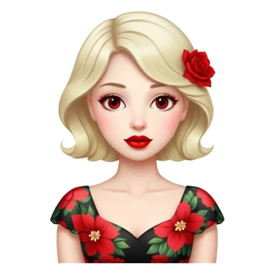 woman dress polish sticker