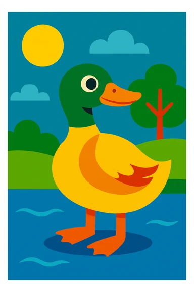 Duck sticker