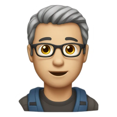 A man who calls a cat sticker