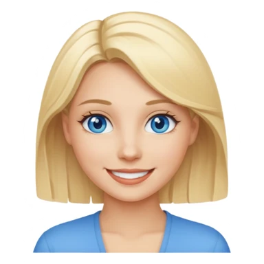 woman blonde sticker