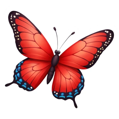 The text « Ingénieuses » with a red butterfly beside it so it looks like a word with an emoji  sticker