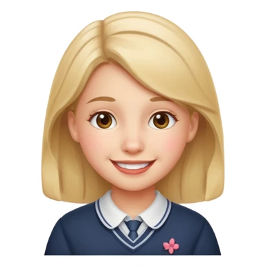 A schoolgirl  sticker