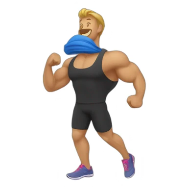 fitness in france sticker