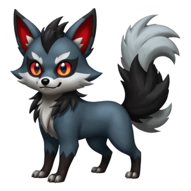 Obstagoon-Banshee-Zorua-Mightyena-Poochyena-fusion  sticker