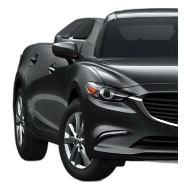 black Mazda 6 sticker