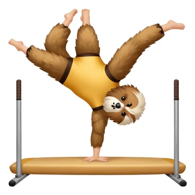 Shitzu doing gimnastic  sticker