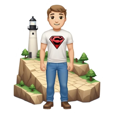 Mr beast on a diamond block island sticker