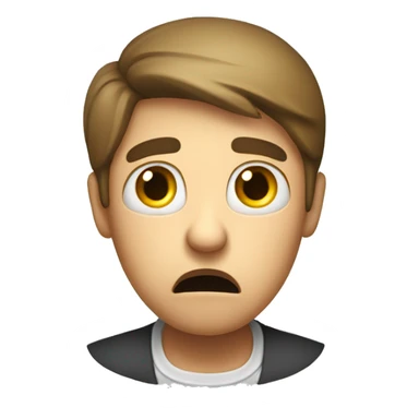 a person with a time-sheet looking anguished sticker