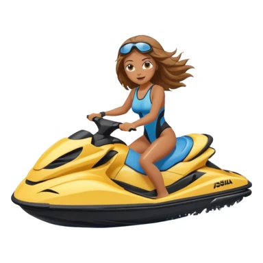 Jet ski mulher sticker