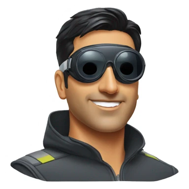 Akshay Kumar wear goggles  sticker