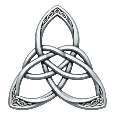 White Celtic trinity knot sticker