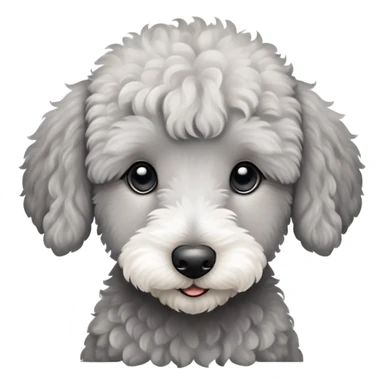 Bedlington puppy full picture sticker