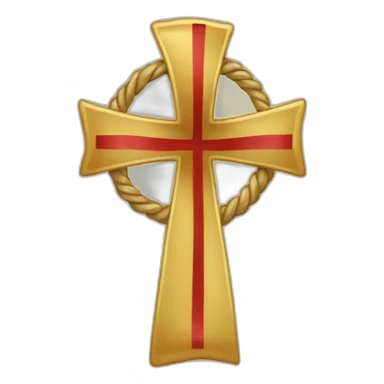 protestant Cross & Ribbon sticker