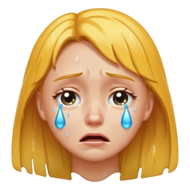 Ağlayan kız sticker