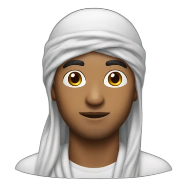 indian man wearing durag sticker