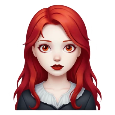Girl with blood hair sticker