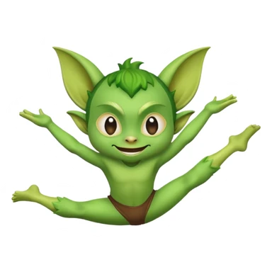 Gremlin doing a cartwheel  sticker