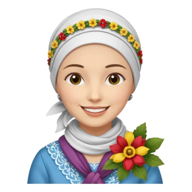 generate an apple style emoji with a woman granny counting money specifically romaanian lei sticker