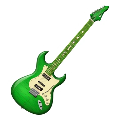 Green, lightning shaped, Dean ML electric guitar  sticker