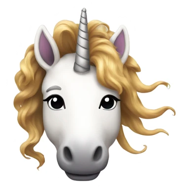 make a unicorn with poop hair  sticker