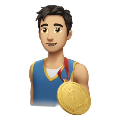 :medal-with-dark-hair-guy-on-it: sticker