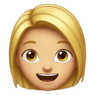 Girl excited  sticker