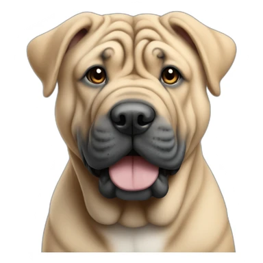 sharpei bleu sticker