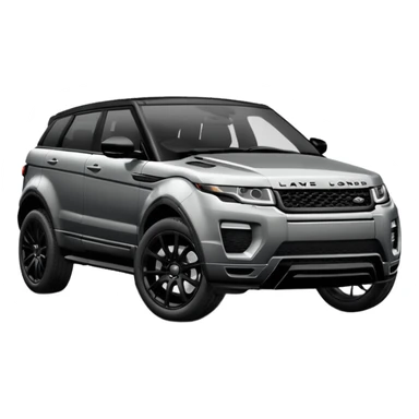 2024 BLACK LandRover evoque with black rims, black trim and black interior  sticker