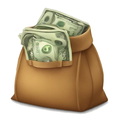 Ladrón con bolsa de dinero sticker